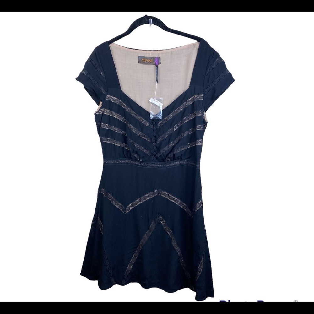 Free People Black Elle Lace Dress - Picture 4 of 5